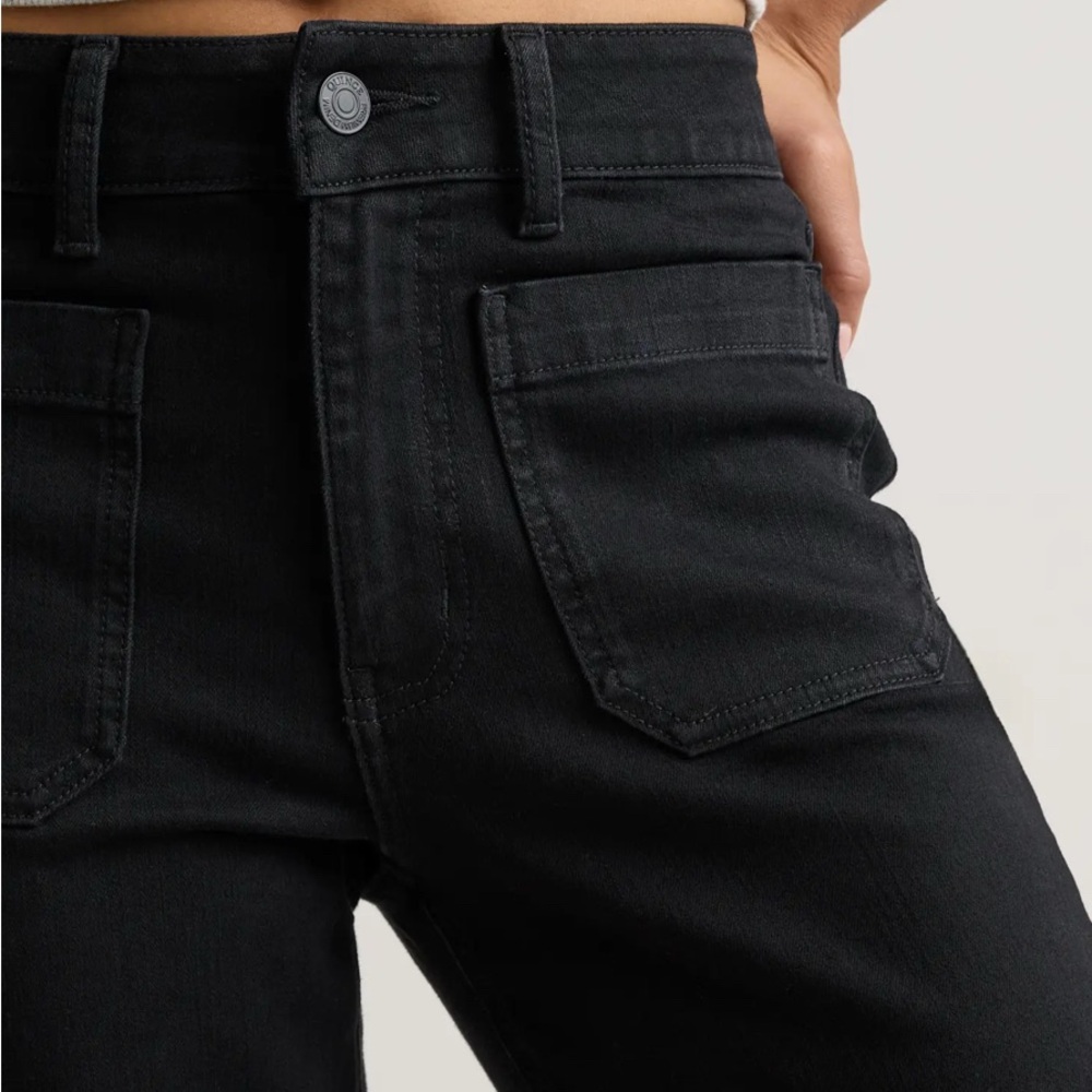 Quince Bella stretch black denim. Size 30 - Picture 6 of 12